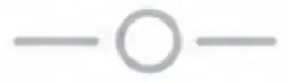 A gray horizontal line with a circle in the center and short lines extending to the left and right sides, symbolizing the connections formed by Community-Based Organizations.